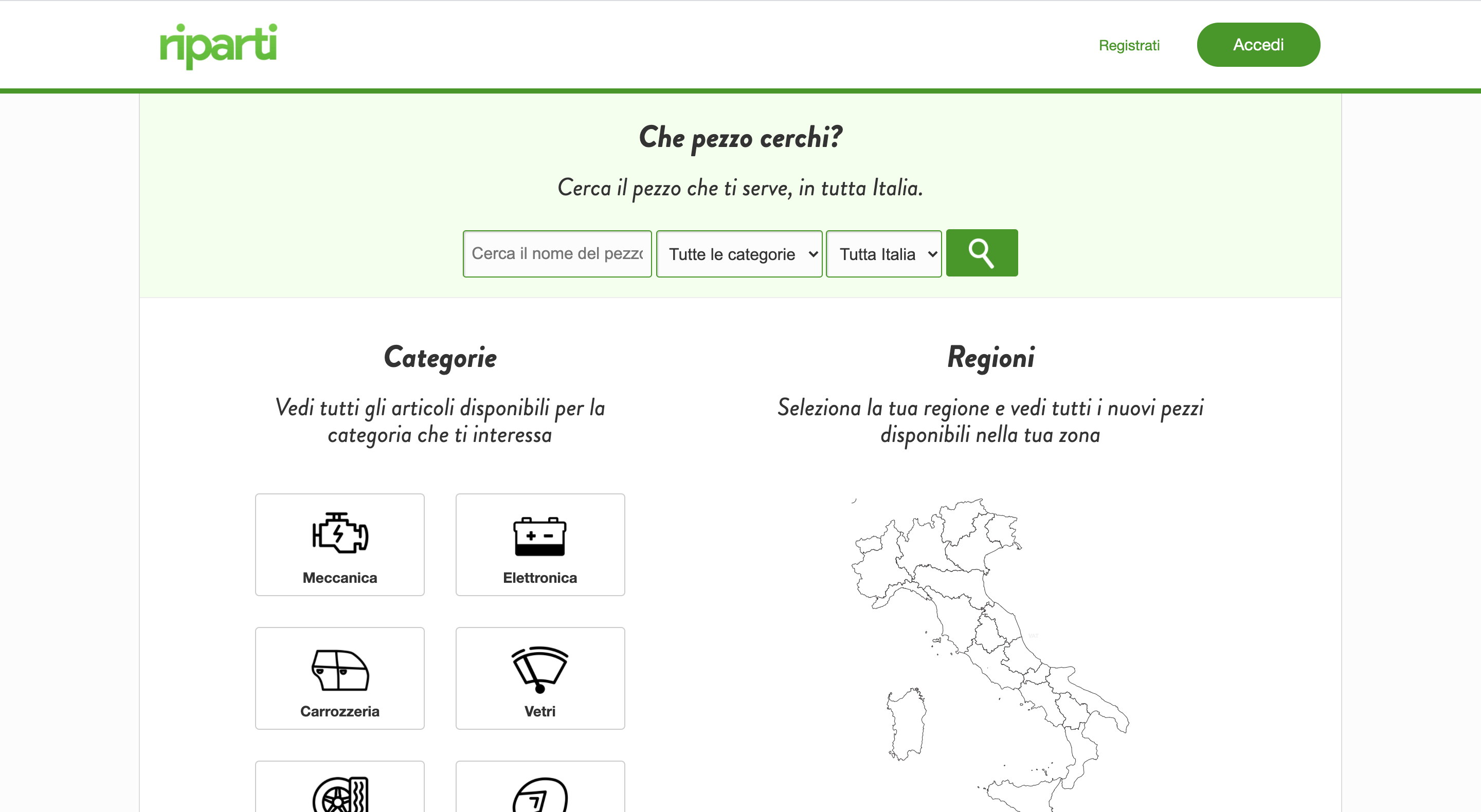 riparti screenshot